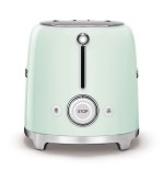 Tostadora smeg tsf01pgeu 2 rebanada(s) verde acero, botones, nivel, giratorio, 950 w, 220 - 240 v