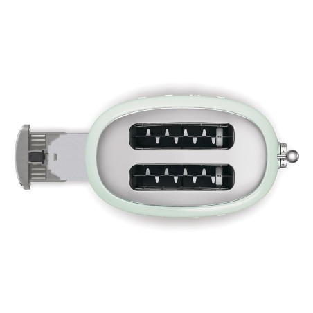 Tostadora smeg tsf01pgeu 2 rebanada(s) verde acero, botones, nivel, giratorio, 950 w, 220 - 240 v