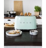 Tostadora smeg tsf01pgeu 2 rebanada(s) verde acero, botones, nivel, giratorio, 950 w, 220 - 240 v