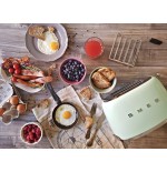 Tostadora smeg tsf01pgeu 2 rebanada(s) verde acero, botones, nivel, giratorio, 950 w, 220 - 240 v