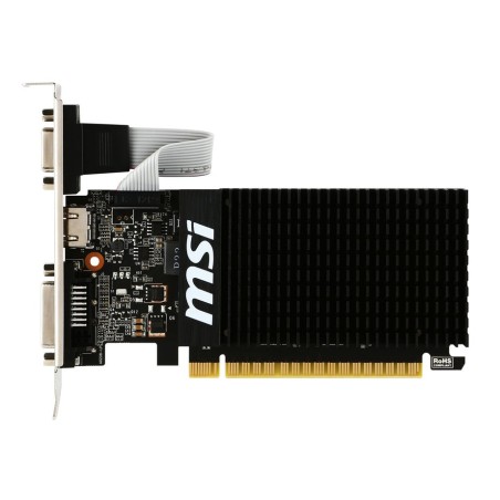 Tarjeta gráfica msi geforce gt 710 2gd3h lp - 954mhz - 2gb ddr3 - dvi-d - hdmi - vga - perfil bajo