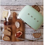 Tostadora smeg tsf01pgeu 2 rebanada(s) verde acero, botones, nivel, giratorio, 950 w, 220 - 240 v