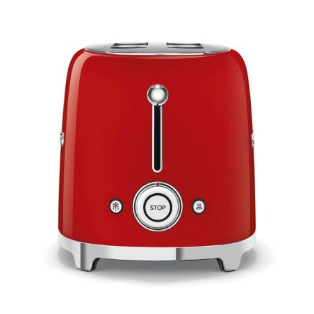 Tostadora smeg tsf01rdeu 2 rebanada(s) rojo, acero, botones, nivel, giratorio, 950 w, 220 - 240 v