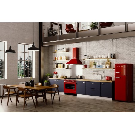Tostadora smeg tsf01rdeu 2 rebanada(s) rojo, acero, botones, nivel, giratorio, 950 w, 220 - 240 v
