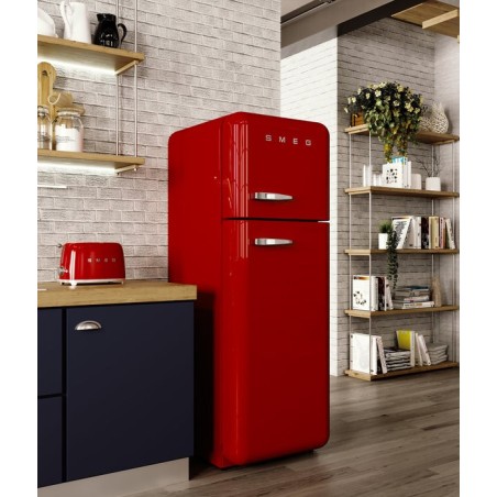 Tostadora smeg tsf01rdeu 2 rebanada(s) rojo, acero, botones, nivel, giratorio, 950 w, 220 - 240 v
