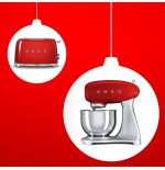 Tostadora smeg tsf01rdeu 2 rebanada(s) rojo, acero, botones, nivel, giratorio, 950 w, 220 - 240 v