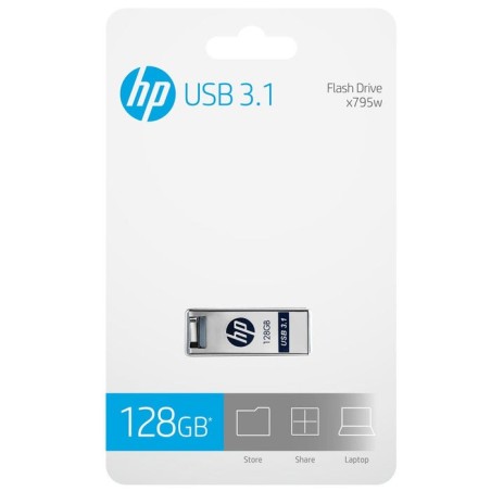 Pendrive hp 128gb x795w metal usb 3.0