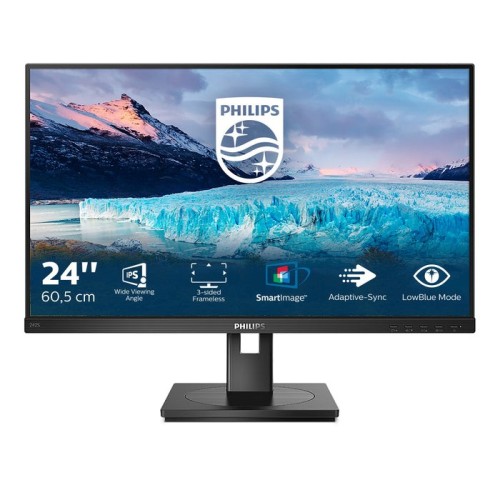 Monitor philips s line 242s1ae/00 242s1ae 23.8 ips dvi hdmi dp pivot
