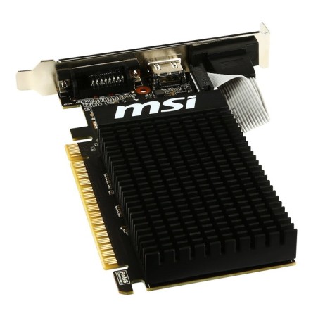 Tarjeta gráfica msi geforce gt 710 2gd3h lp - 954mhz - 2gb ddr3 - dvi-d - hdmi - vga - perfil bajo