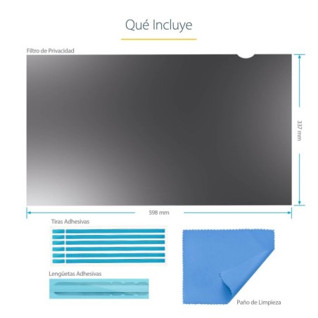 Startech.com filtro de privacidad para pantalla de 27in - universal