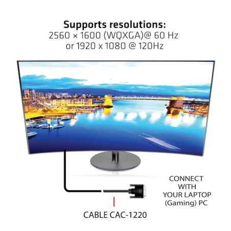 Cable dvi club3d dual link (24 + 1) bidireccional 10m m/m retail