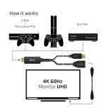 Club3d hdmi 2.0 to displayport 1.2 4k60hz hdr m/f activo negro