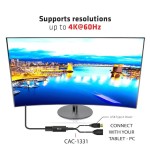 Club3d hdmi 2.0 to displayport 1.2 4k60hz hdr m/f activo negro
