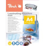 Estuches para plastificar peach a4, 125 mic, mate, 100 piezas.