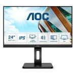 Monitor aoc 24p2q 23.8/1920x1080/4ms gtg/vga, hdmi, dvi, dp/ regulable en altura