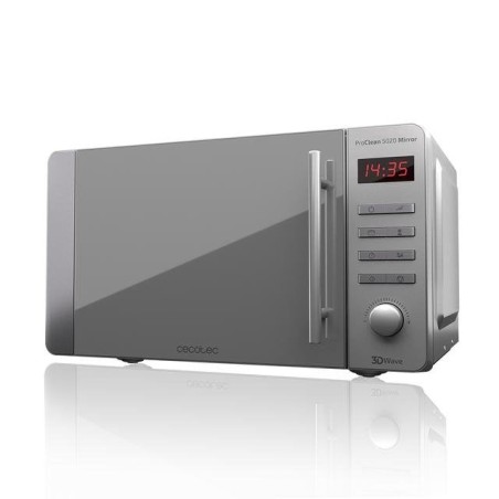 Microondas cecotec proclean 5020 mirror  700w  capacidad 20l