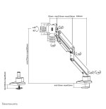 Newstar neomounts soporte de escritorio para pantalla 10-49"