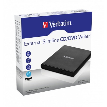 Grabadora externa cd dvd verbatim 53504