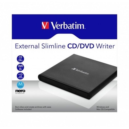 Grabadora externa cd dvd verbatim 53504