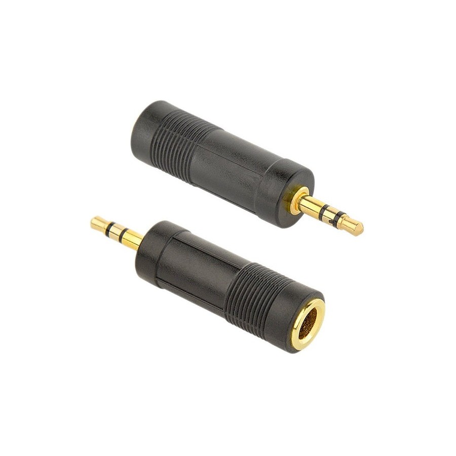Adaptador gembird audio 6.35mm hembra a 3.5mm macho