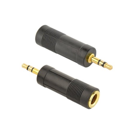 Adaptador gembird audio 6.35mm hembra a 3.5mm macho