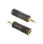 Adaptador gembird audio 6.35mm hembra a 3.5mm macho
