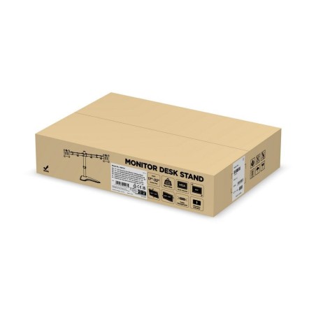 Soporte pantalla sobremesa 13-32 doble brazo soporta 2 monitores vesa standard hasta 8kg