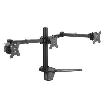 Soporte pantalla sobremesa 13-27 doble brazo soporta 3 monitores vesa standard hasta 8kg