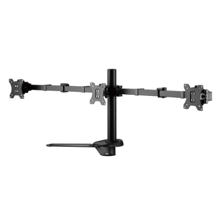 Soporte pantalla sobremesa 13-27 doble brazo soporta 3 monitores vesa standard hasta 8kg