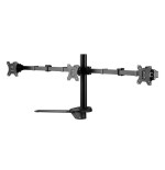 Soporte pantalla sobremesa 13-27 doble brazo soporta 3 monitores vesa standard hasta 8kg