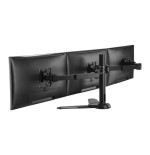 Soporte pantalla sobremesa 13-27 doble brazo soporta 3 monitores vesa standard hasta 8kg