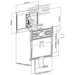 Soporte pantalla 43-70 de pared pull down vesa max 600x400 peso max. 35kg