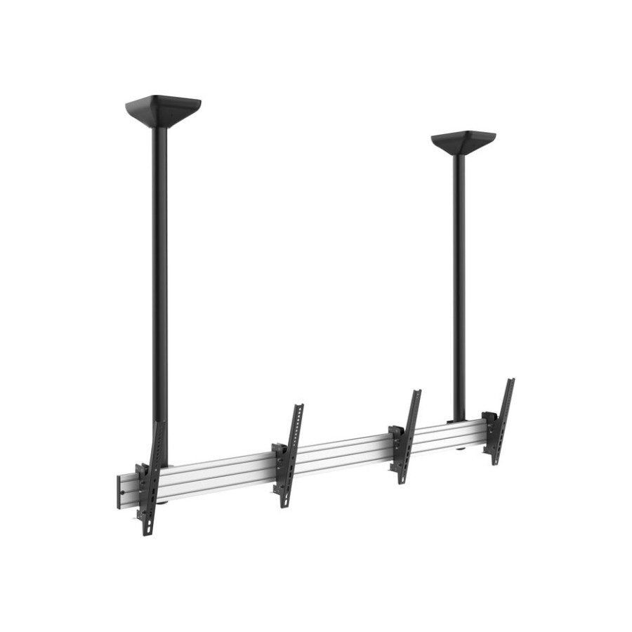 Soporte pantalla profesional de techo equip 2 pantallas  45-55 inclinable max. 50kgs por pantalla