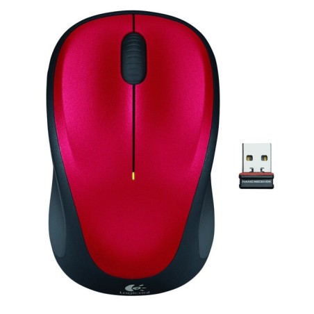 Logitech raton m235 inalambrico rojo 910-002496