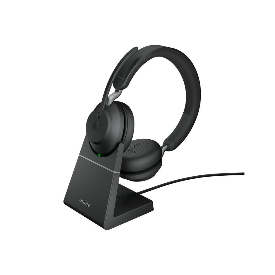 Jabra evolve2 65 usb-a ms stereo headset with charging stand