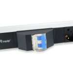 Regleta alimentacion aluminio rack 19 1u 6 tomas tipo shucko euro con magnetotermico cable 1.8m
