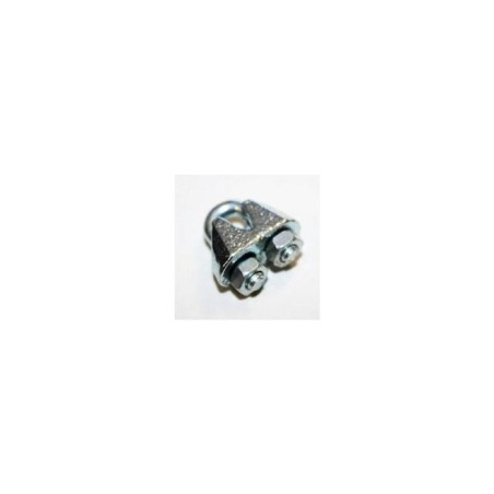 Sujeta cables recto galvanizado din 741 3 mm.