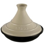 Staub tajine 20cm round, cream cast iron, tagine specialities