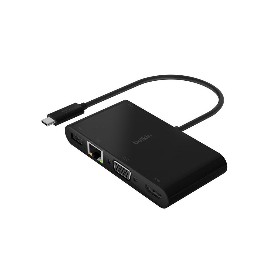Belkin avc004btbk hub de interfaz usb 3.2 gen 1 (3.1 gen 1) type-c negro