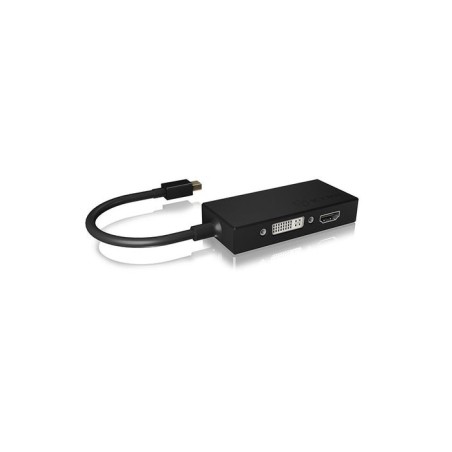 Icy box ib-ac1032 mini displayport dvi-d + vga (d-sub) + hdmi negro