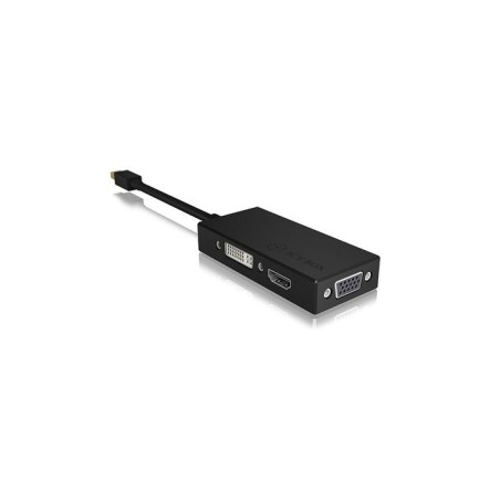 Icy box ib-ac1032 mini displayport dvi-d + vga (d-sub) + hdmi negro