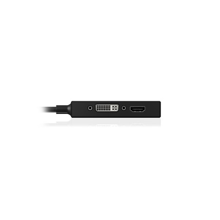 Icy box ib-ac1032 mini displayport dvi-d + vga (d-sub) + hdmi negro