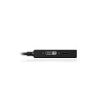 Icy box ib-ac1032 mini displayport dvi-d + vga (d-sub) + hdmi negro