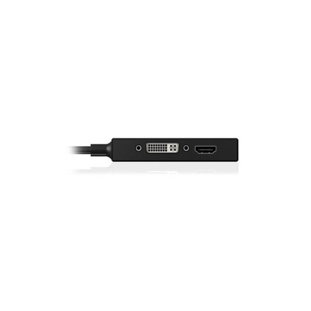 Icy box ib-ac1032 mini displayport dvi-d + vga (d-sub) + hdmi negro