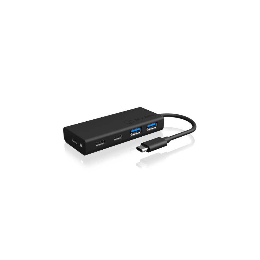 Icy box usb 3.0 hub type-c to 2x type-c and 2x type-a ports
