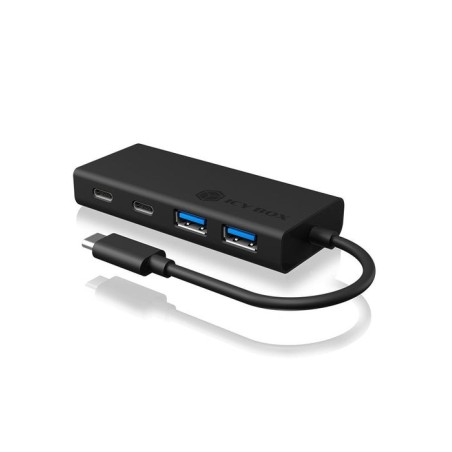 Icy box usb 3.0 hub type-c to 2x type-c and 2x type-a ports