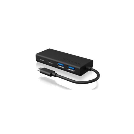 Icy box usb 3.0 hub type-c to 2x type-c and 2x type-a ports