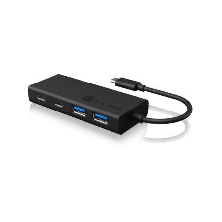 Icy box usb 3.0 hub type-c to 2x type-c and 2x type-a ports