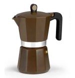 Cafetera italiana induction cream m671012 12 tazas marrón