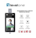Camara ip con medicion de temperatura y reconocimiento facial level one 1080p